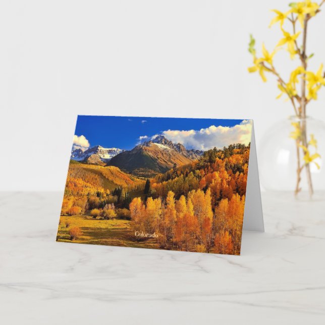 Tarjeta Otoño de Colorado (flor amarilla)
