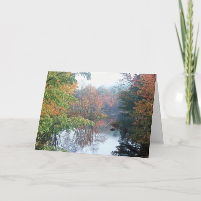 Tarjeta Otoño del río Tully (Anverso)