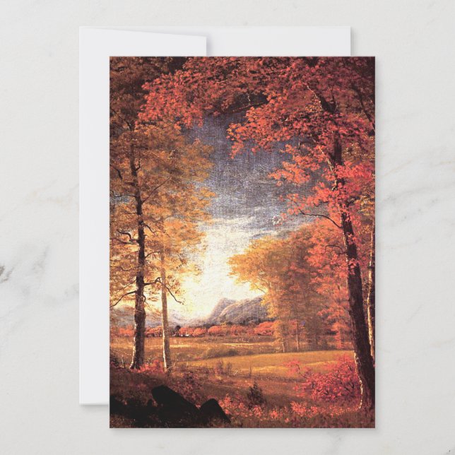 Tarjeta Otoño en América, Condado de Oneida, Nueva York (Anverso)