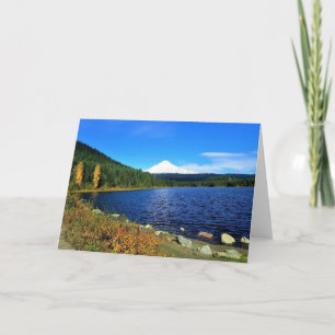 Tarjeta Otoño en el lago Trillium, OR