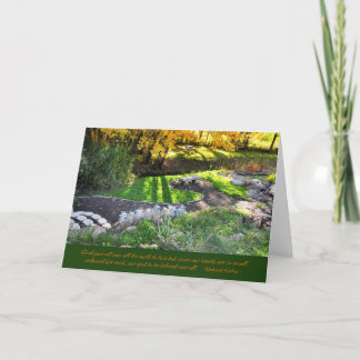 Tarjeta Otoño en la arboleda