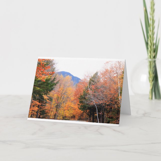 Tarjeta Otoño en Maine (Anverso)