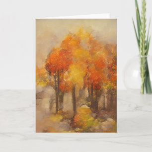Tarjeta Otoño en mi casa