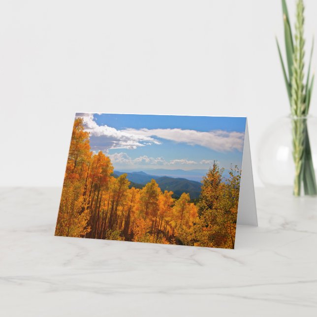 Tarjeta Otoño en New México (Anverso)