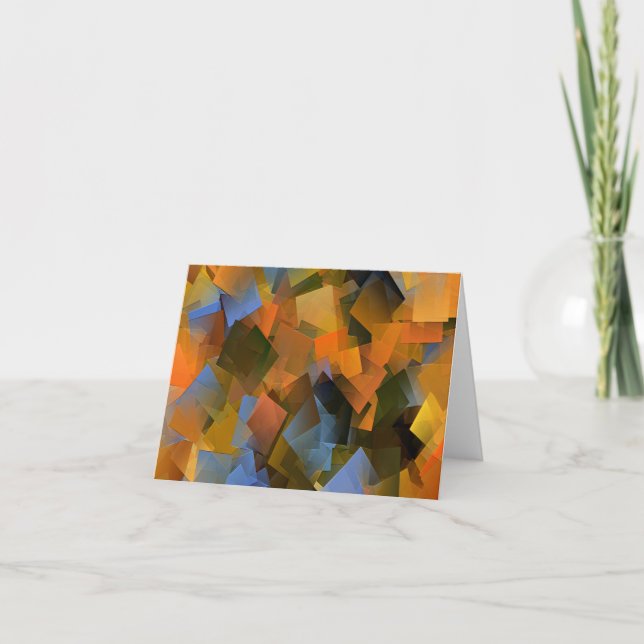 Tarjeta Otoño junto al río...... (Anverso)