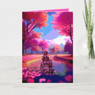 Tarjeta Otoño Rosa