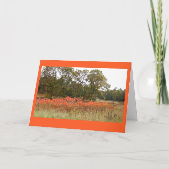 Tarjeta Otoño Sumac II Notecard en blanco (Anverso)