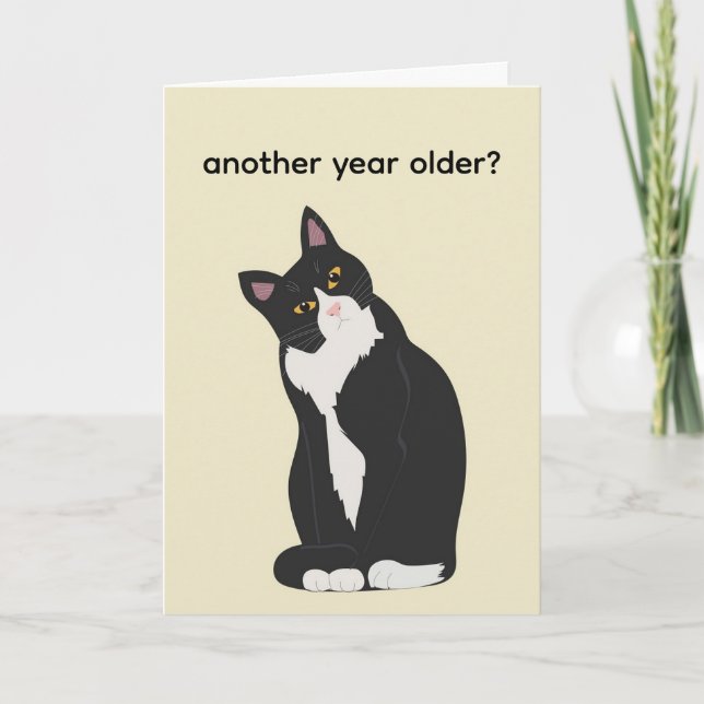 Tarjeta otro año más cumpleaños personalizado  (Anverso)