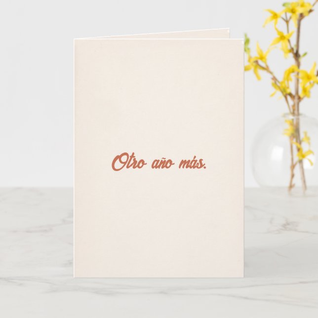 Tarjeta Otro Año Más | Papi Hija (flor amarilla)