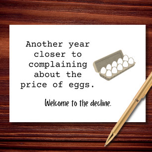 Tarjeta Otro año otro cumpleaños de queja