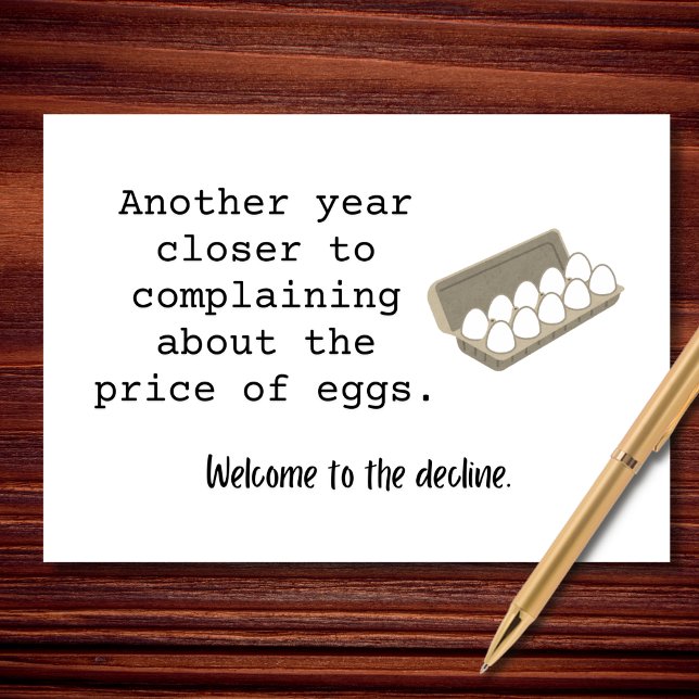 Tarjeta Otro año otro cumpleaños de queja (Subido por el creador)