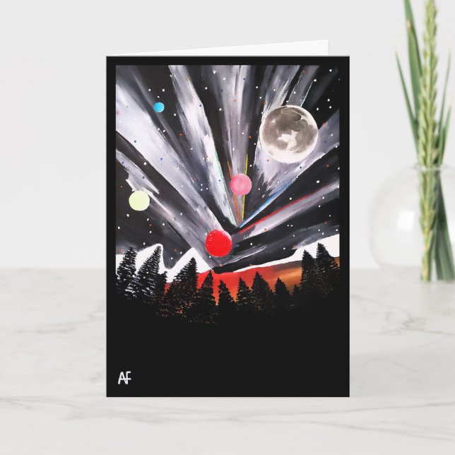 Tarjeta Otro mundo pintado por Alfred Fox (Anverso)