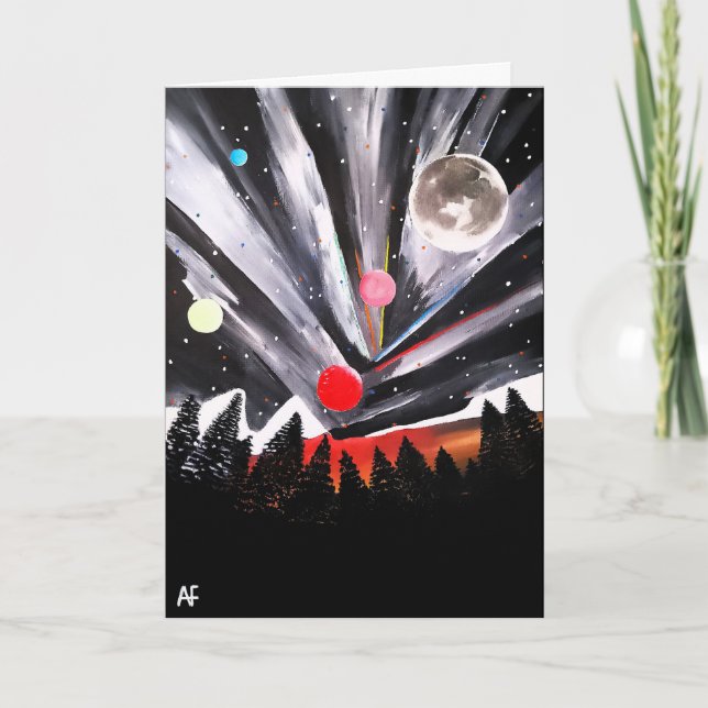 Tarjeta Otro mundo pintado por Alfred Fox (Anverso)