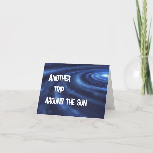 Tarjeta Otro viaje alrededor del cumpleaños de la galaxia  (Anverso)