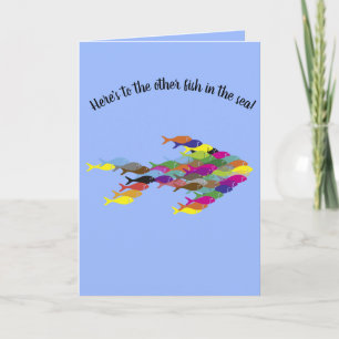 Tarjeta Otros Peces Editables En El Mar Feliz Día Del Divo
