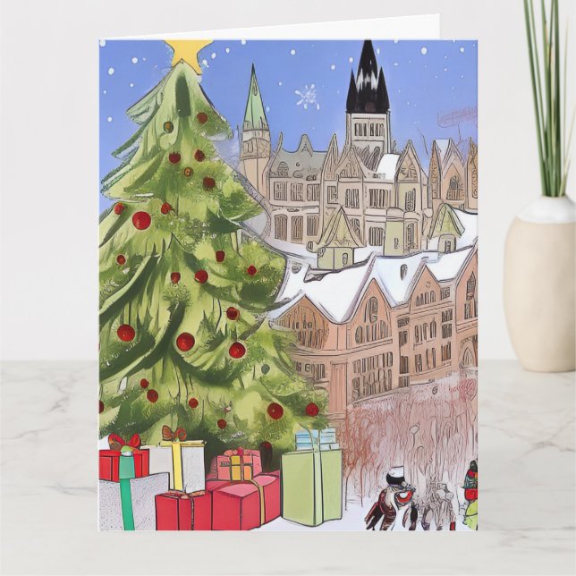 Tarjeta Ottawa Ontario en Navidad  (Anverso)