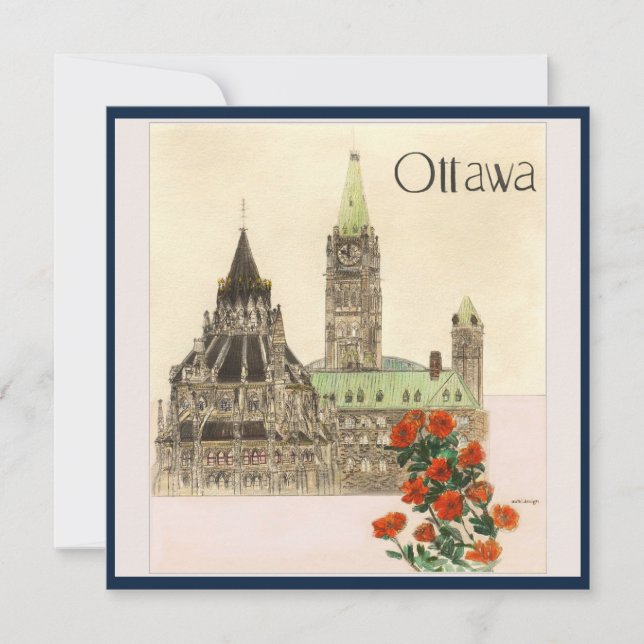 Tarjeta Ottawa Printable (Anverso)