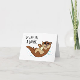 Tarjeta Otter Love Get Well Card