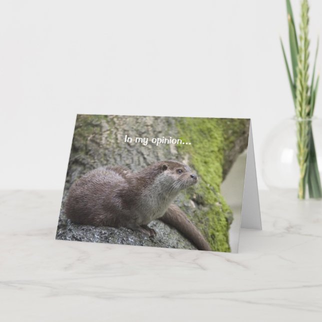Tarjeta Otter Thoughts (Anverso)