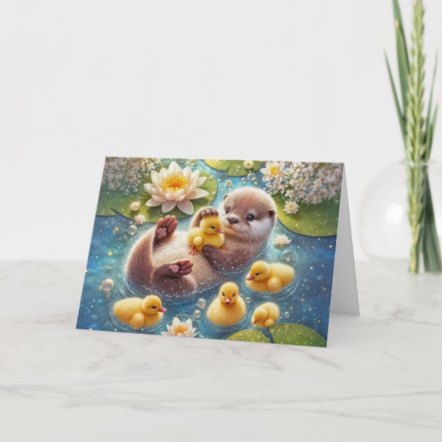 Tarjeta Otter y Friends (Anverso)