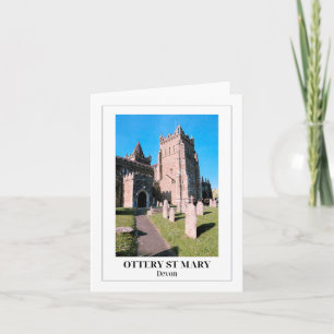 Tarjeta Ottery St Mary, Devon, Inglaterra