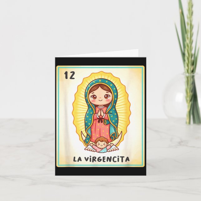 Tarjeta Our Lady Of Guadalupe La Virgencita Mexico For Kid (Anverso)