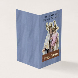 Tarjeta Our Lady of Mount Carmel Prayer Card
