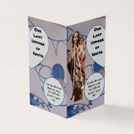 Tarjeta Our Lady Undoer of knots Prayer Card