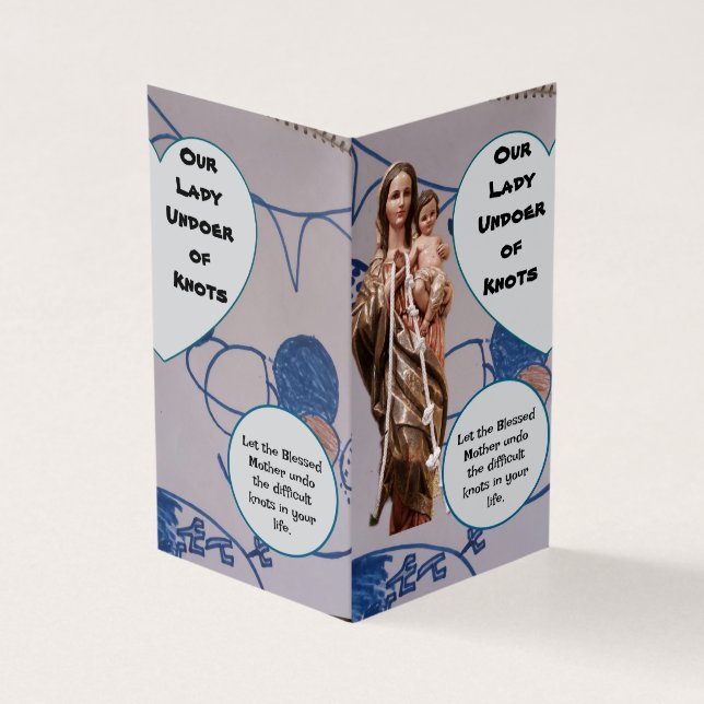 Tarjeta Our Lady Undoer of knots Prayer Card (Exterior)
