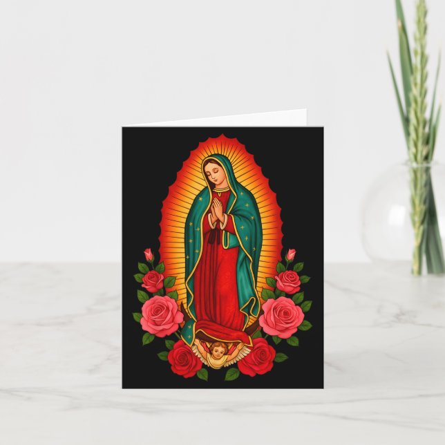 Tarjeta Our Lady Virgen De Guadalupe Saint Virgin Mary - C (Anverso)