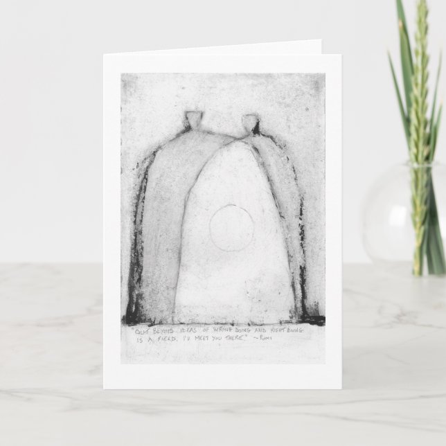 Tarjeta Out Beyond poem (Fuera más allá del poema) por Rum (Anverso)