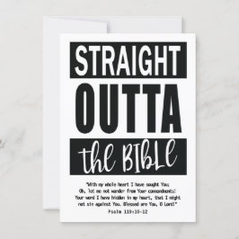 Tarjeta OUTTA BIBLIOTECA Bookmark Christian Study Aid