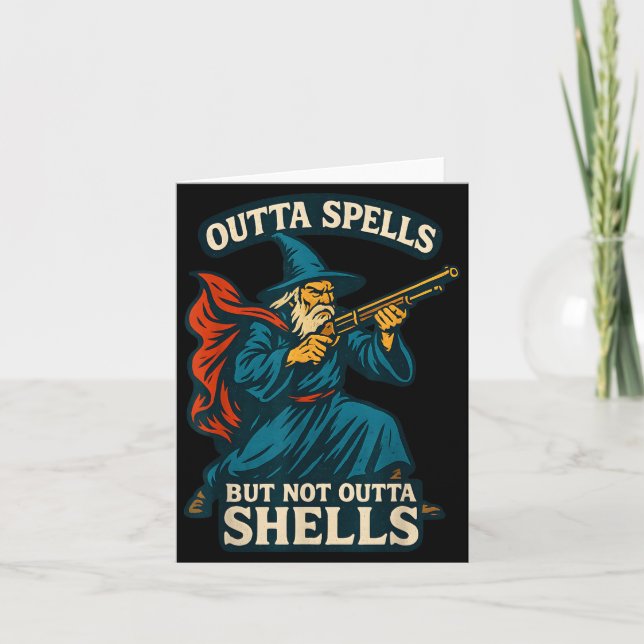 Tarjeta Outta Spells But Not Outta Shells Vintage  (Anverso)