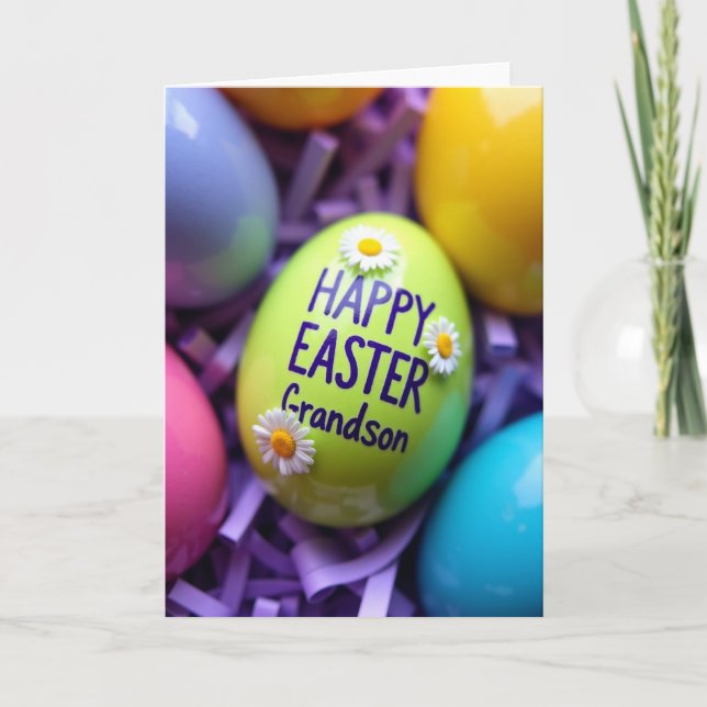 Tarjeta Oval Easter Message Card (Anverso)