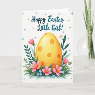 Tarjeta ovalada de primavera con lunares