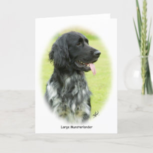 Tarjeta Ovalado de gran tamaño Munsterlander 9W020D-065