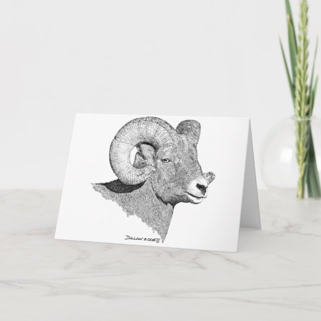 Tarjeta Oveja Bighorn (Anverso)