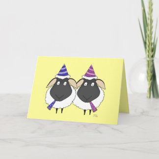 Tarjeta ¡Oveja del feliz cumpleaños dos!