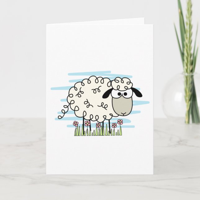 Tarjeta Oveja personalizado (Anverso)