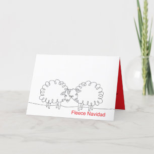 Tarjeta Ovejas navidades