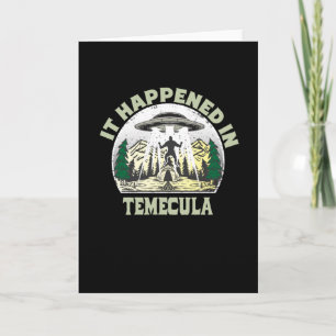 Tarjeta OVNI alienígena En Ciudad Temecula