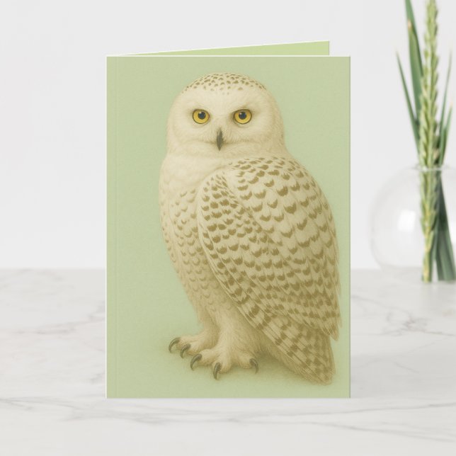 Tarjeta "Owl be missing you" card. (Anverso)