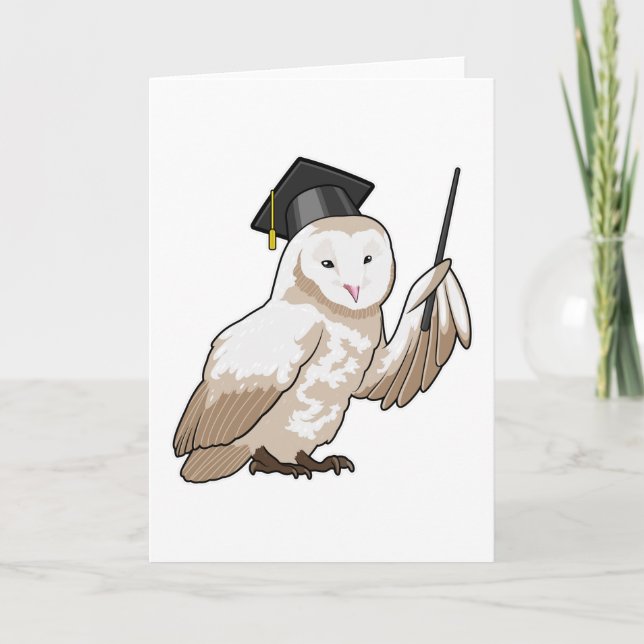 Tarjeta Owl como profesor con puntero (Anverso)