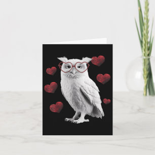 Tarjeta Owl Día de San Valentín Love Heart Romantic Bird L