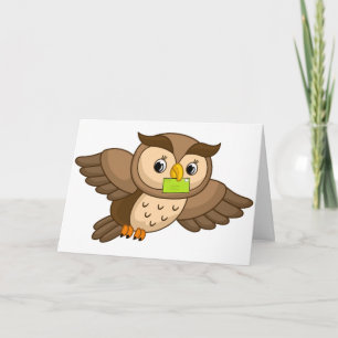 Tarjeta Owl Express Thinking of You Greaming Card