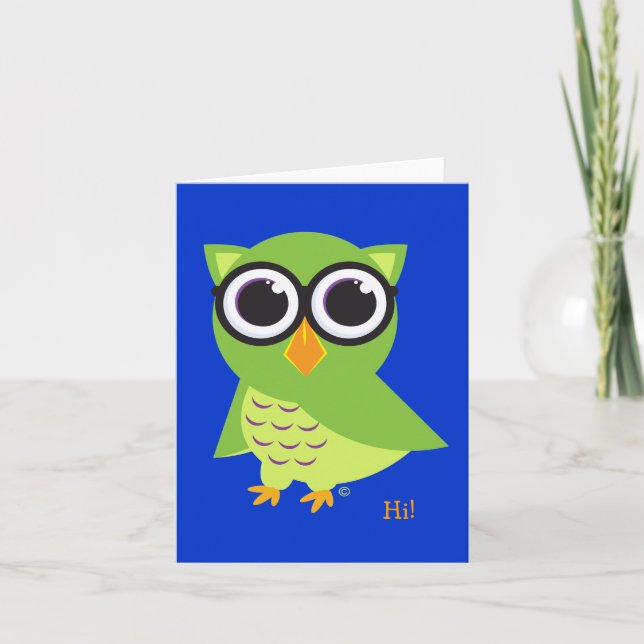Tarjeta Owl Notecard (Anverso)