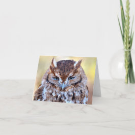 Tarjeta Owl Wise Eyes Greeting Card