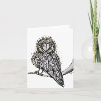 Tarjeta Owlfully Notecard lindo