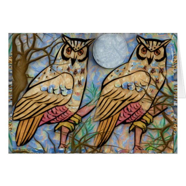 Tarjeta Owls2 (Anverso (Horizontal))