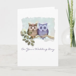 Tarjeta Owls Boda